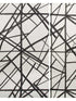Channels Paper fabric in ebony ivory color - pattern number GWP-3417.816.0 - by Lee Jofa Modern in the Kelly Wearstler Volume I collection