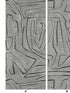 Graffito fabric in graphite color - pattern number GWP-3501.118.0 - by Lee Jofa Modern in the Kelly Wearstler Volume I collection