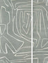 Graffito Ii fabric in denim color - pattern number GWP-3720.151.0 - by Lee Jofa Modern in the Kelly Wearstler Volume I collection