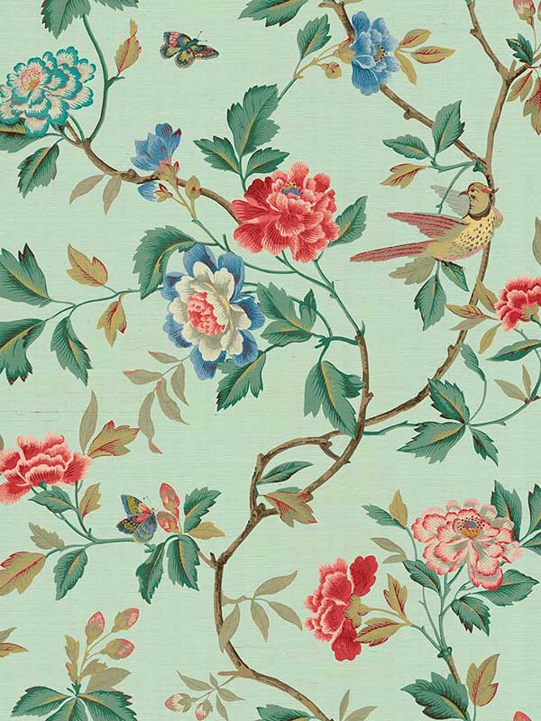 Ship House wallpaper in aquatic color - pattern number CL31604 - by Carl Robinson in the Carl Robinson 19 The Wall collection