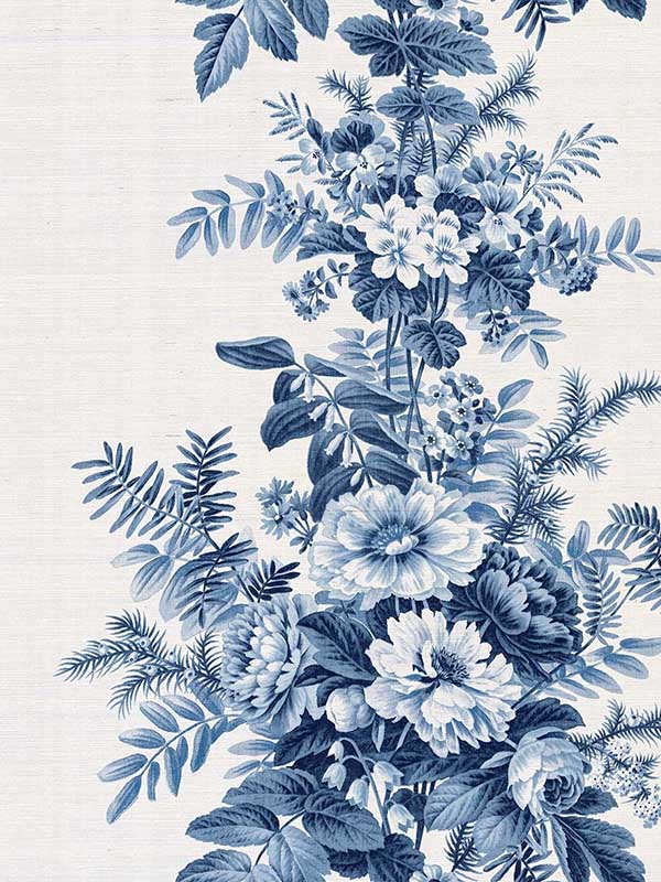 Saracens wallpaper in wedgewood blue color - pattern number CL31502 - by Carl Robinson in the Carl Robinson 19 The Wall collection