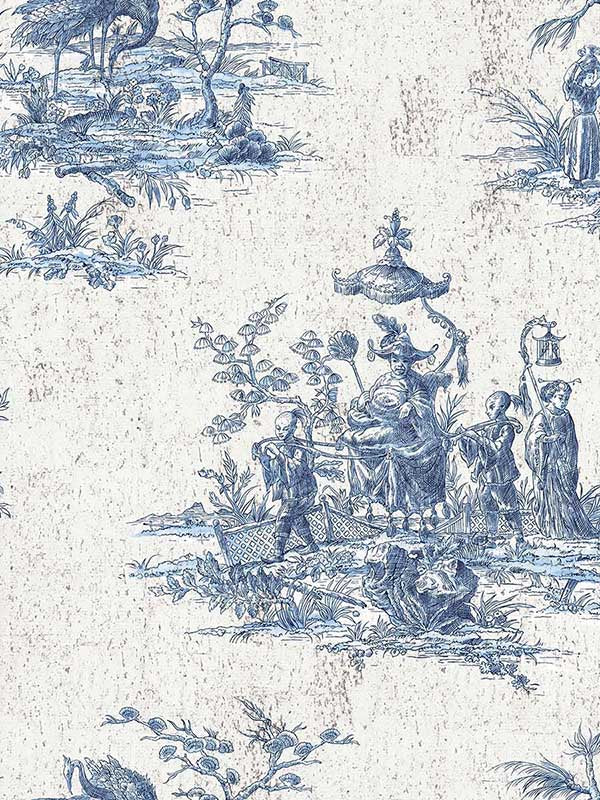 South East wallpaper in indigo color - pattern number CL30402 - by Carl Robinson in the Carl Robinson 19 The Wall collection