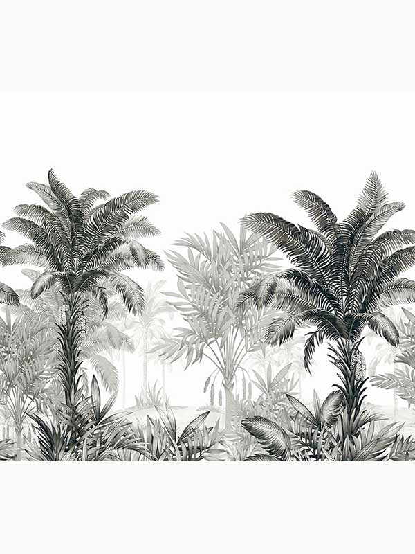 Sun Court 5 Panel mural in watching hour color - pattern number CL31800M - by Carl Robinson in the Carl Robinson 19 The Wall collection