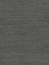 Knotted Grass fabric in dark teal color - pattern number GV0234 - by Ronald Redding in the Grasscloth and Natural Resource collection