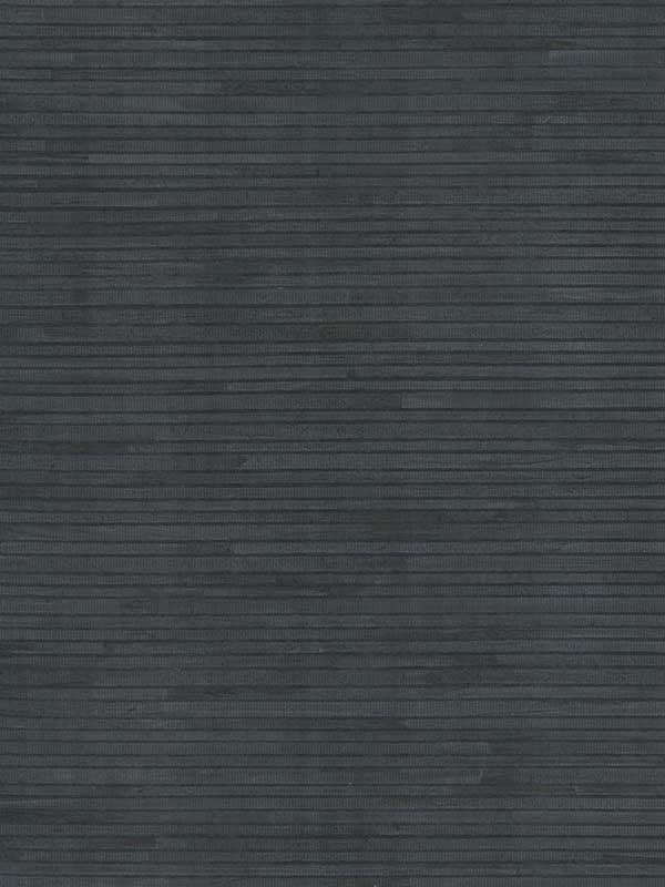 Hyacinth Leaf wallpaper in navy color - pattern number GV0237 - by Ronald Redding in the Grasscloth and Natural Resource collection