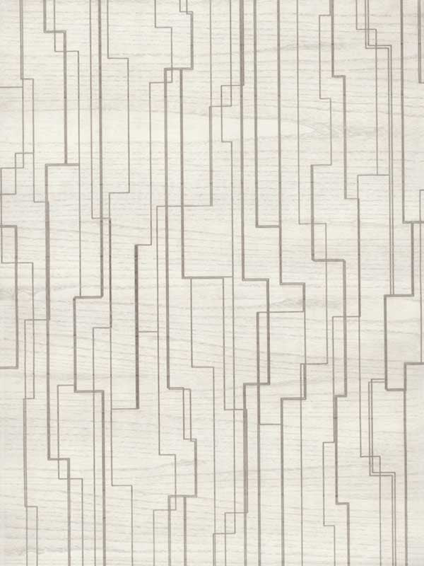 Inlay Line wallpaper in white color - pattern number GV0257 - by Ronald Redding in the Grasscloth and Natural Resource collection