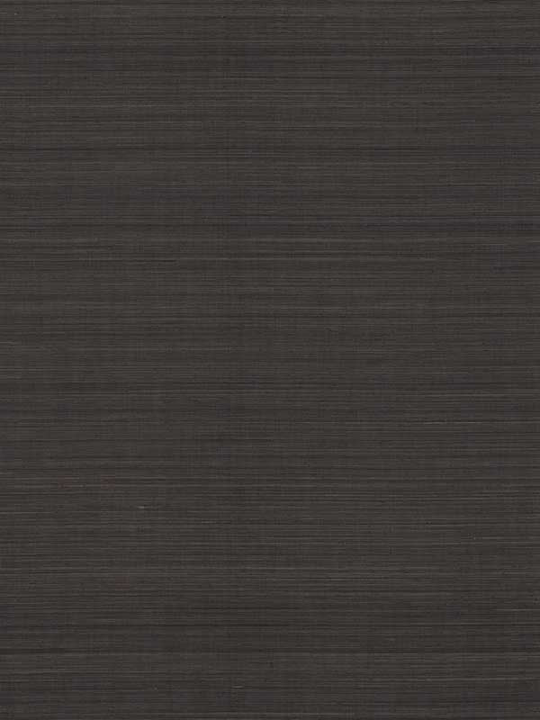 Modern Abaca wallpaper in black color - pattern number GV0274 - by Ronald Redding in the Grasscloth and Natural Resource collection