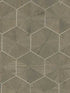 Hexagram Wood Veneer fabric in caper color - pattern number HO2102GV - by Ronald Redding in the Grasscloth and Natural Resource collection