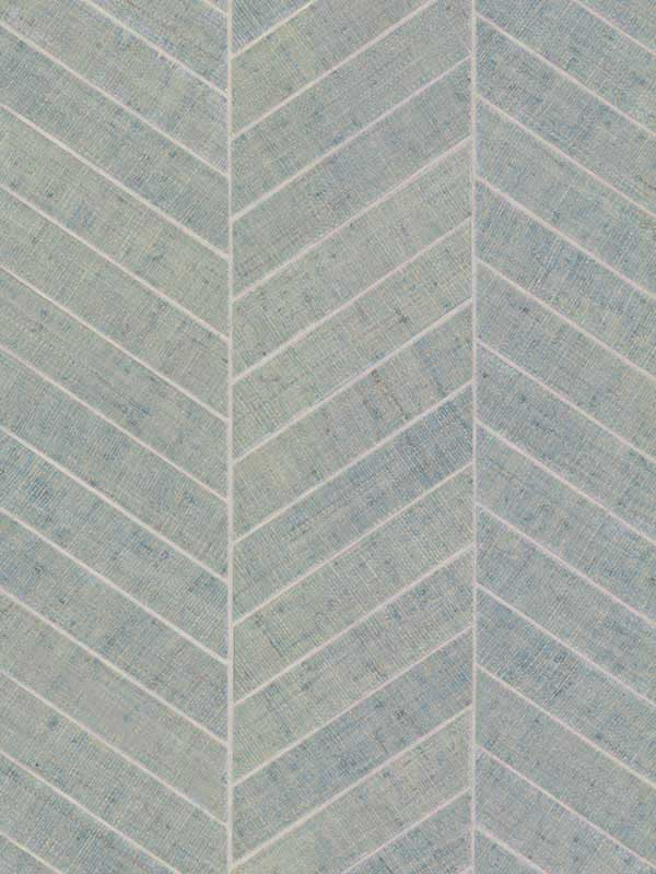 Atelier Herringbone wallpaper in lagoon color - pattern number HO2106GV - by Ronald Redding in the Grasscloth and Natural Resource collection