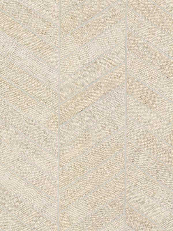 Atelier Herringbone wallpaper in white color - pattern number HO2108GV - by Ronald Redding in the Grasscloth and Natural Resource collection