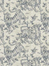 Orly Tigers fabric in indigo color - pattern number LM5333 - by York Designer Series in the Lemieux et Cie Signature collection