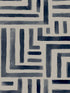Painterly Labyrinth wallpaper in navy color - pattern number LM5361 - by York Designer Series in the Lemieux et Cie Signature collection
