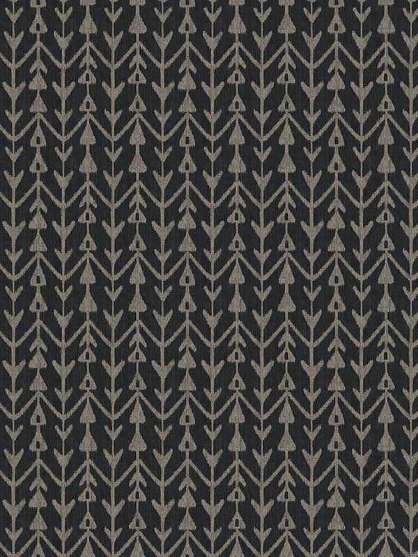 Martigue Stripe wallpaper in black color - pattern number LM5382 - by York Designer Series in the Lemieux et Cie Signature collection