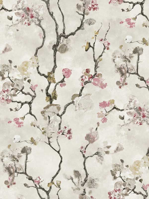 Avril Chinoiserie wallpaper in rose color - pattern number LM5411 - by York Designer Series in the Lemieux et Cie Signature collection