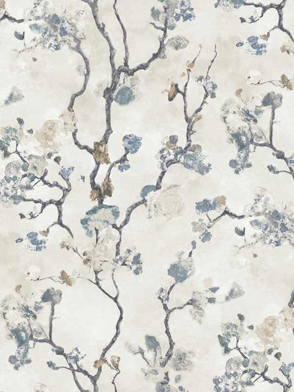 Avril Chinoiserie wallpaper in peacock color - pattern number LM5412 - by York Designer Series in the Lemieux et Cie Signature collection