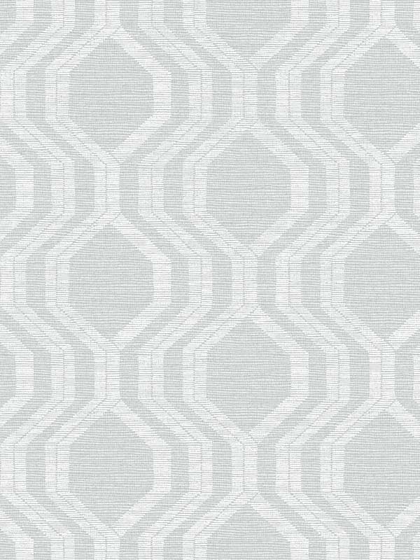 Burton Modern Ogee fabric in pewter color - pattern number 4141-27101 - by A Street Prints in the Solace collection