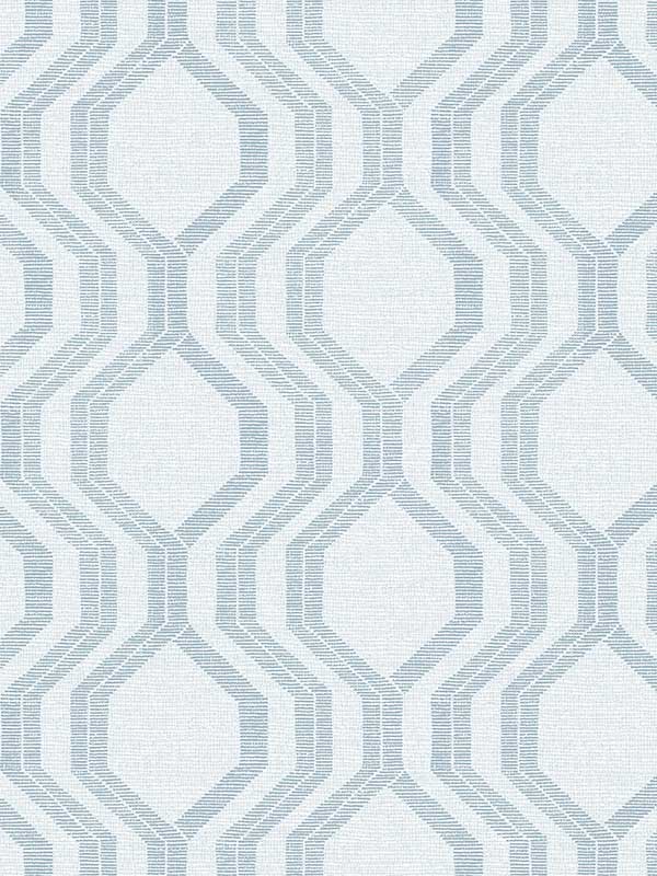 Burton Modern Ogee fabric in light blue color - pattern number 4141-27102 - by A Street Prints in the Solace collection
