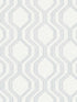Burton Modern Ogee fabric in silver color - pattern number 4141-27104 - by A Street Prints in the Solace collection