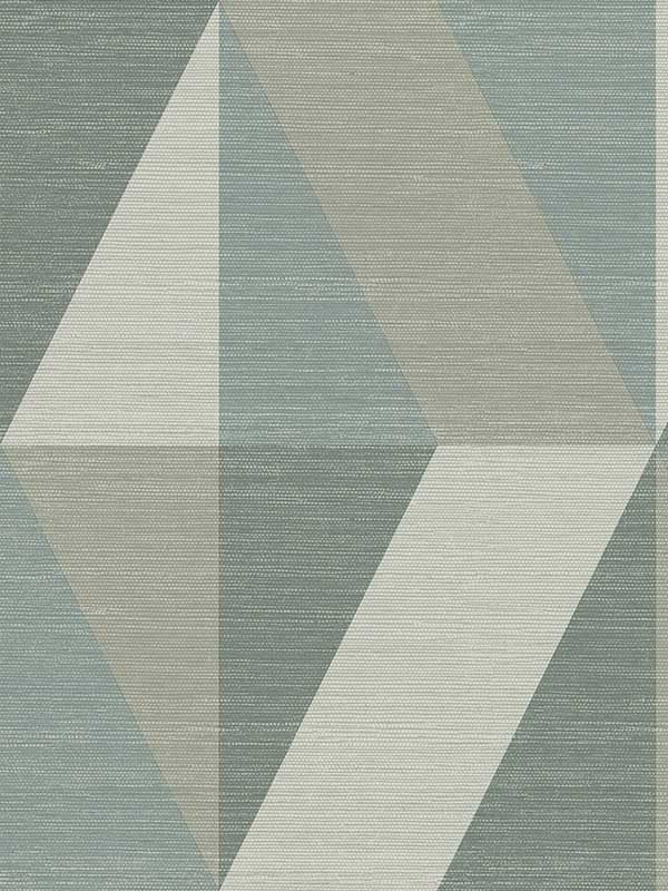 Winslow Geometric Faux Grasscloth fabric in green color - pattern number 4141-27106 - by A Street Prints in the Solace collection
