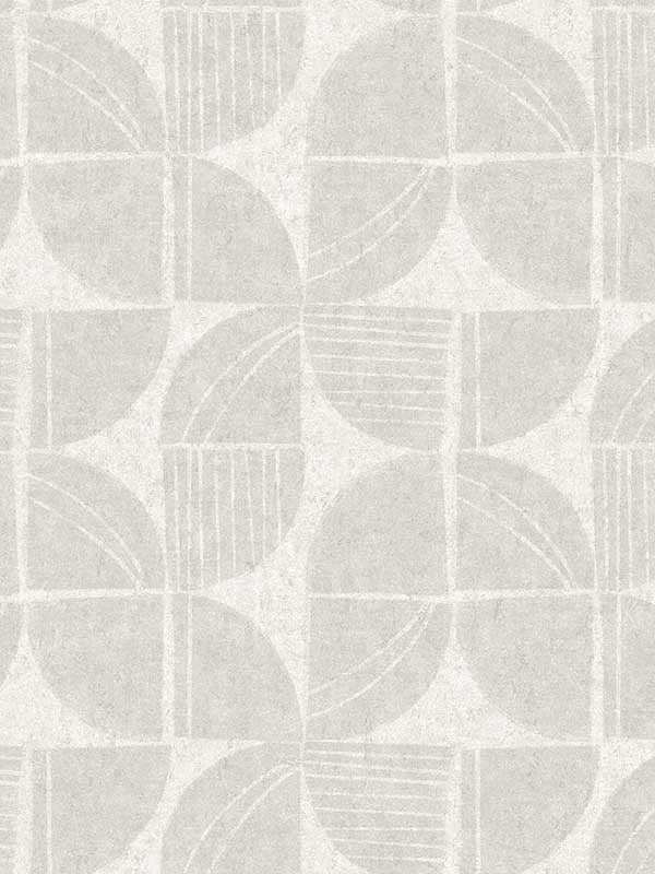 Baxter Semicircle Mosaic fabric in bone color - pattern number 4141-27111 - by A Street Prints in the Solace collection