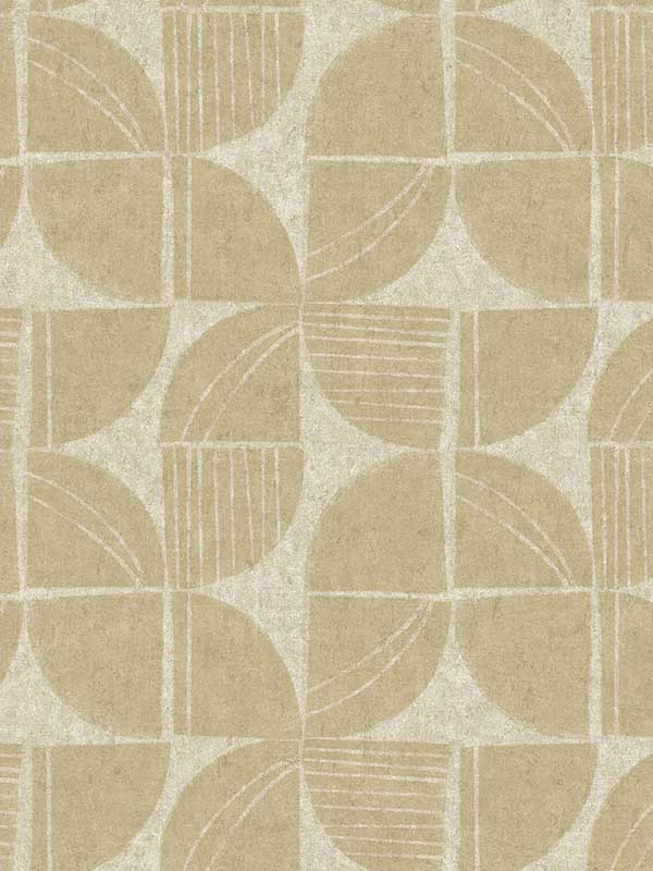 Baxter Semicircle Mosaic fabric in honey color - pattern number 4141-27114 - by A Street Prints in the Solace collection