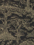 Kisumu fabric in noir luxe color - pattern number W0185/04.CAC.0 - by Clarke and Clarke in the Breegan Jane Wallcoverings collection