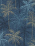 Palmyra fabric in midnight color - pattern number W0189/02.CAC.0 - by Clarke and Clarke in the Breegan Jane Wallcoverings collection