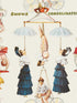 The Great Show fabric in blue red color - pattern number WP20002 - by Mind the Gap in the Designer Collection I collection
