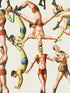 The Acrobats wallpaper in green red color - pattern number WP20005 - by Mind the Gap in the Designer Collection I collection