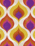 Ottoman Pattern wallpaper in red yellow purple color - pattern number WP20007 - by Mind the Gap in the Designer Collection I collection