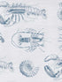 Lobster fabric in blue grey blue color - pattern number WP20014 - by Mind the Gap in the Designer Collection I collection