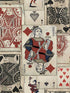 Play Cards fabric in red black and white color - pattern number WP20019 - by Mind the Gap in the Designer Collection I collection