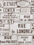 Street Signs wallpaper in brown brown sepia color - pattern number WP20034 - by Mind the Gap in the Designer Collection I collection