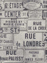 Street Signs wallpaper in neutral blue color - pattern number WP20035 - by Mind the Gap in the Designer Collection I collection