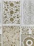 Chinese Patterns fabric in brown blue brown sepia color - pattern number WP20052 - by Mind the Gap in the Designer Collection I collection