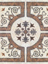 Byzantine Tile wallpaper in orange brown sepia color - pattern number WP20060 - by Mind the Gap in the Designer Collection I collection