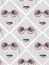 Illusions fabric in black and white red color - pattern number WP20080 - by Mind the Gap in the Designer Collection I collection