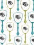 Mirrors Eye wallpaper in blue green yellow color - pattern number WP20081 - by Mind the Gap in the Designer Collection I collection