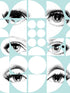 Eyes And Circles wallpaper in sky blue color - pattern number WP20086 - by Mind the Gap in the Designer Collection I collection