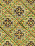 Italian Tile wallpaper in green yellow orange brown sepia color - pattern number WP20103 - by Mind the Gap in the Designer Collection I collection