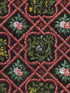 Latticework wallpaper in green red yellow color - pattern number WP20105 - by Mind the Gap in the Designer Collection I collection