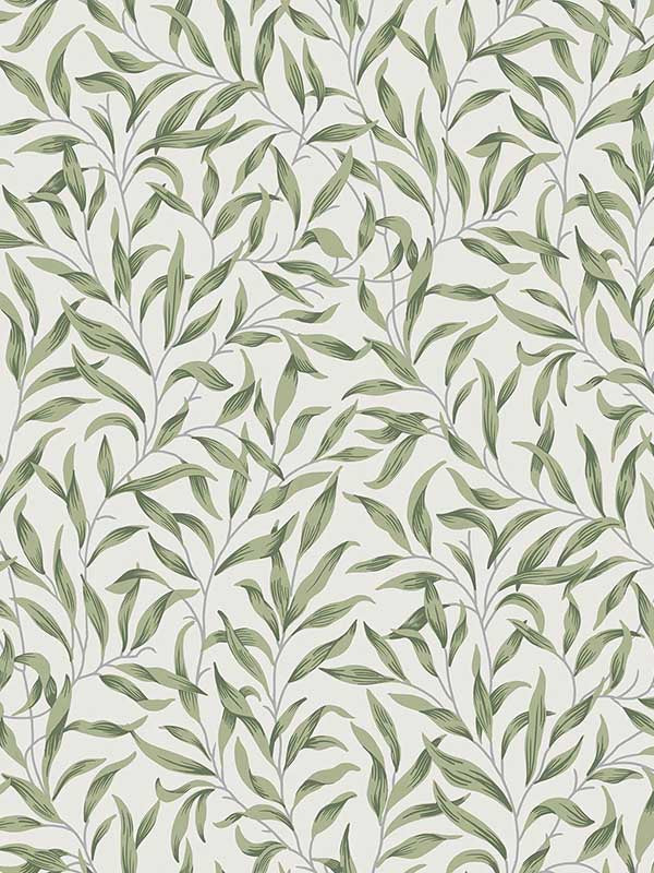 Willow Leaves wallpaper in sprig green color - pattern number ET13304 - by Seabrook in the Etten Gallerie Online collection