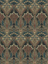 Deco Dragonflies wallpaper in aegean blue and clay color - pattern number ET13501 - by Seabrook in the Etten Gallerie Online collection