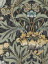 Acanthus Floral wallpaper in charcoal and goldenrod color - pattern number PR10010 - by Seabrook in the Seabrook Prepasted Wallpaper Assortment collection