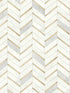 Chevron Faux Tile wallpaper in gold and pearl grey color - pattern number PR13105 - by Seabrook in the Seabrook Prepasted Wallpaper Assortment collection