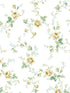 Meadow Floral Trail wallpaper in wheatfield and sage color - pattern number PR13303 - by Seabrook in the Seabrook Prepasted Wallpaper Assortment collection