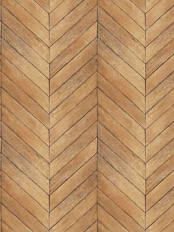 Chevron Wood Like wallpaper in ochre color - pattern number G67998 - by Patton Norwall in the Natural FX 2 collection