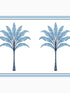 Montgomery Palm Peel and Stick fabric in blue lake color - pattern number HG10802B - by NextWall in the Peel and Stick Wallpaper by Harry and Grace 3 collection