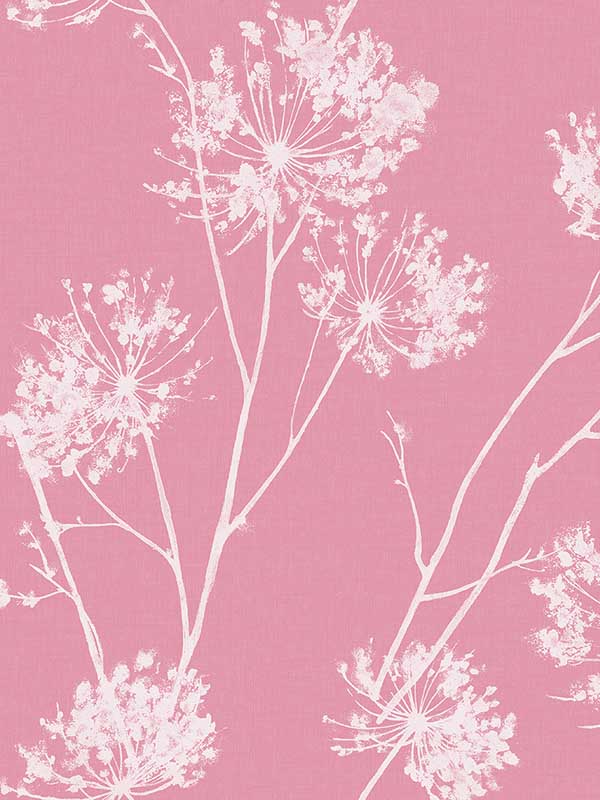 One O Clocks Peel and Stick wallpaper in pink color - pattern number NW36001 - by NextWall in the Peel and Stick Wallpaper by Nextwall collection