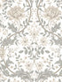 Honeysuckle Trail Peel and Stick wallpaper in ivory and grey color - pattern number NW44600 - by NextWall in the Peel and Stick Wallpaper by Nextwall collection
